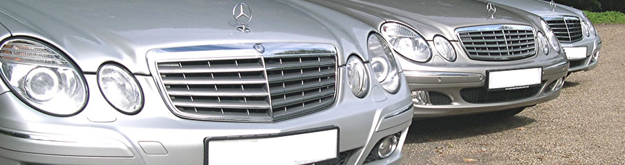 Closeup of our Mercedes